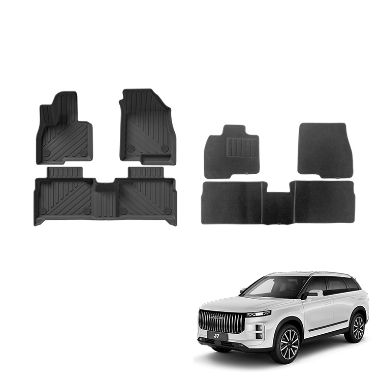 Car Floor Mat Rubber - LHD Double Layer Floor Mat for