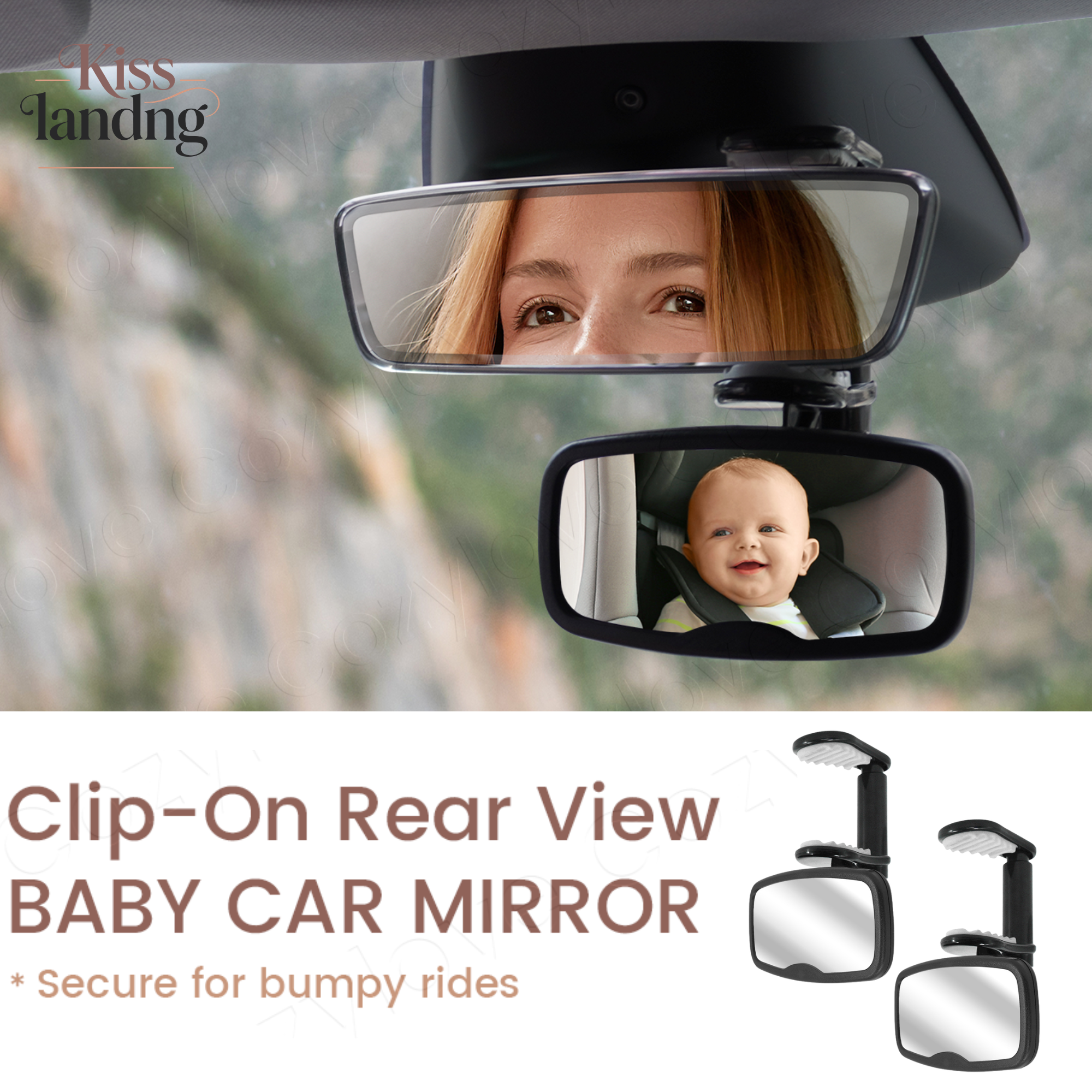 Car Blind Spot Mirror - 1PC & 2PC Clip-On Baby Car