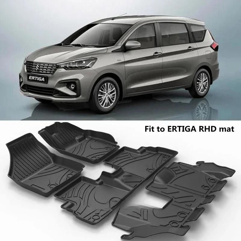 Car Floor Mat Rubber - Custom for SUZUKI ERTIGA 2018-2026 Car