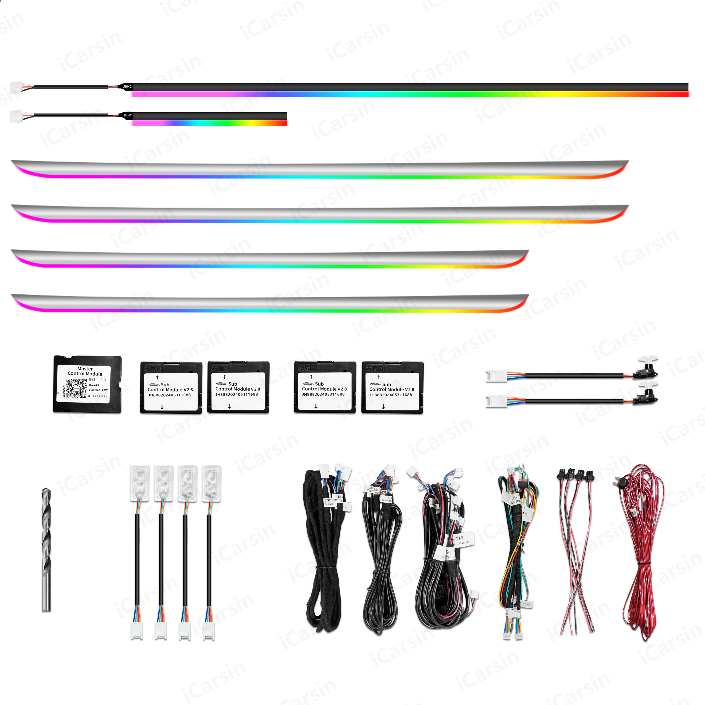 Led Interior Ambient Light - ICarsin Upgrade 256 Colors Symphony LED