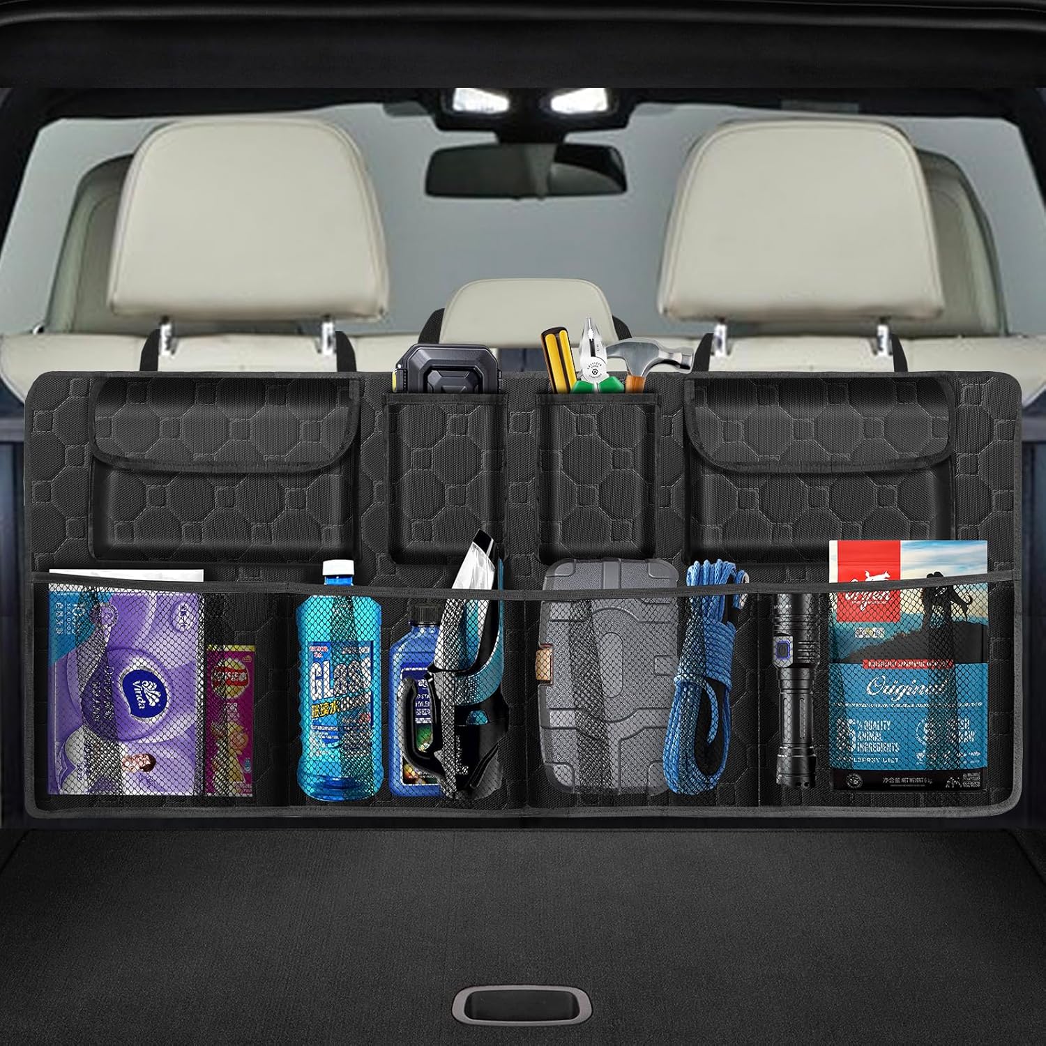 Car Trunk Organizer - Car Trunk Organizer, Super Capacity Backseat