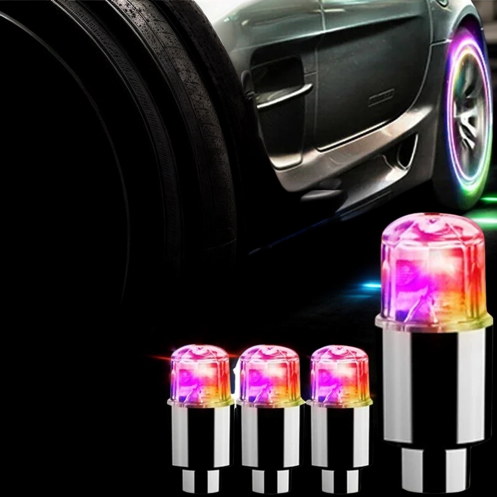 Car Accessories Light - Bicycle Tire Valve Cap LED Lights