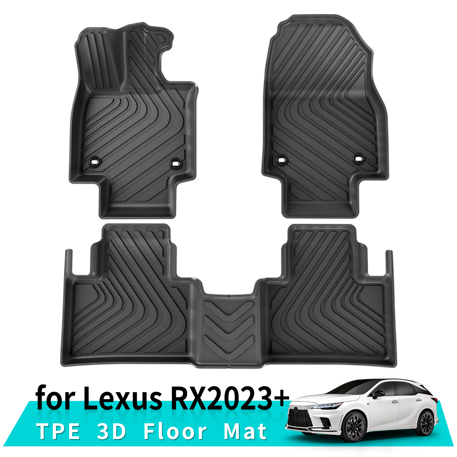 for Lexus RX 2023 2024 TPE 3D  - مراجعة Car Floor Mat Rubber وسعره
