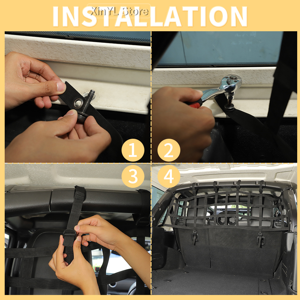 Car Rear Seat Trunk Isolation  - مراجعة Car Cargo Net Trunk وسعره