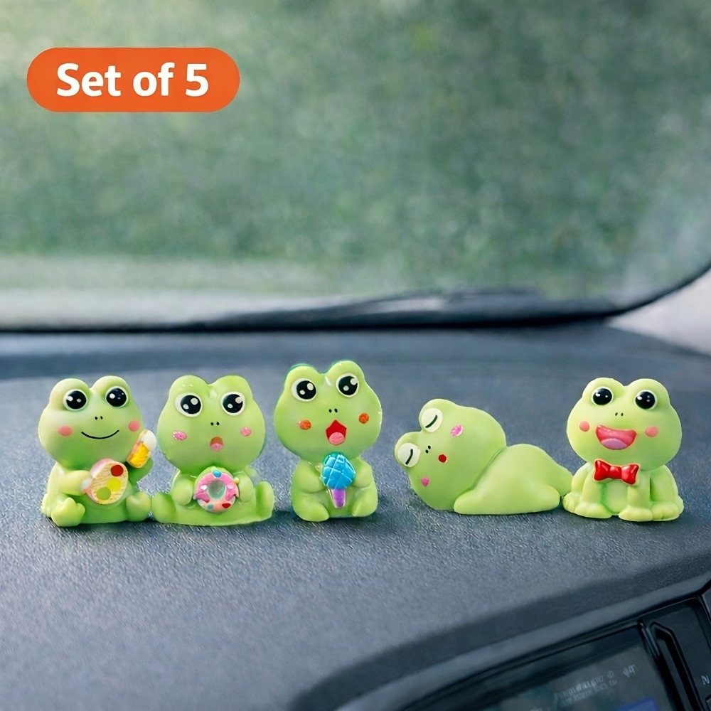 A set of 5 Frog Ornament Set,  - مراجعة Car Accessories Oman وسعره