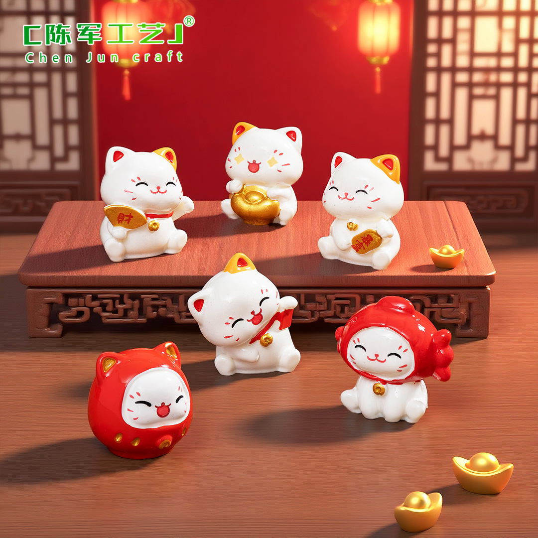 6pcs New Chinese Cartoon Manek - مراجعة Car Accessories Oman وسعره