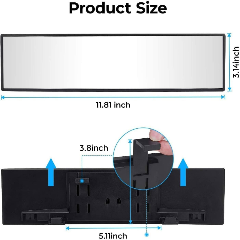 Universal 12 Inch Panoramic Co - مراجعة Car Blind Spot Mirror وسعره