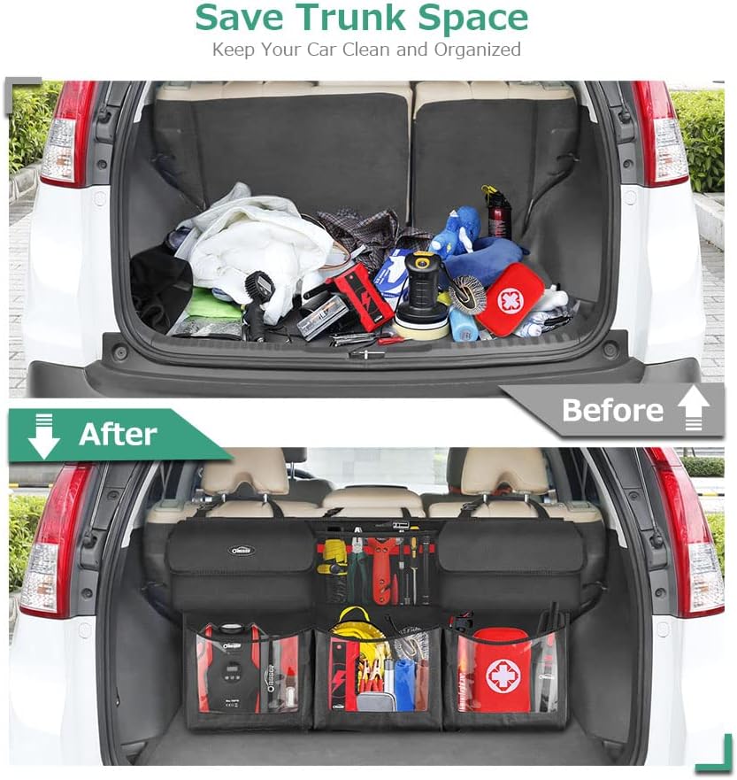 Foldable Car Trunk Organizer w - مراجعة Car Trunk Organizer وسعره