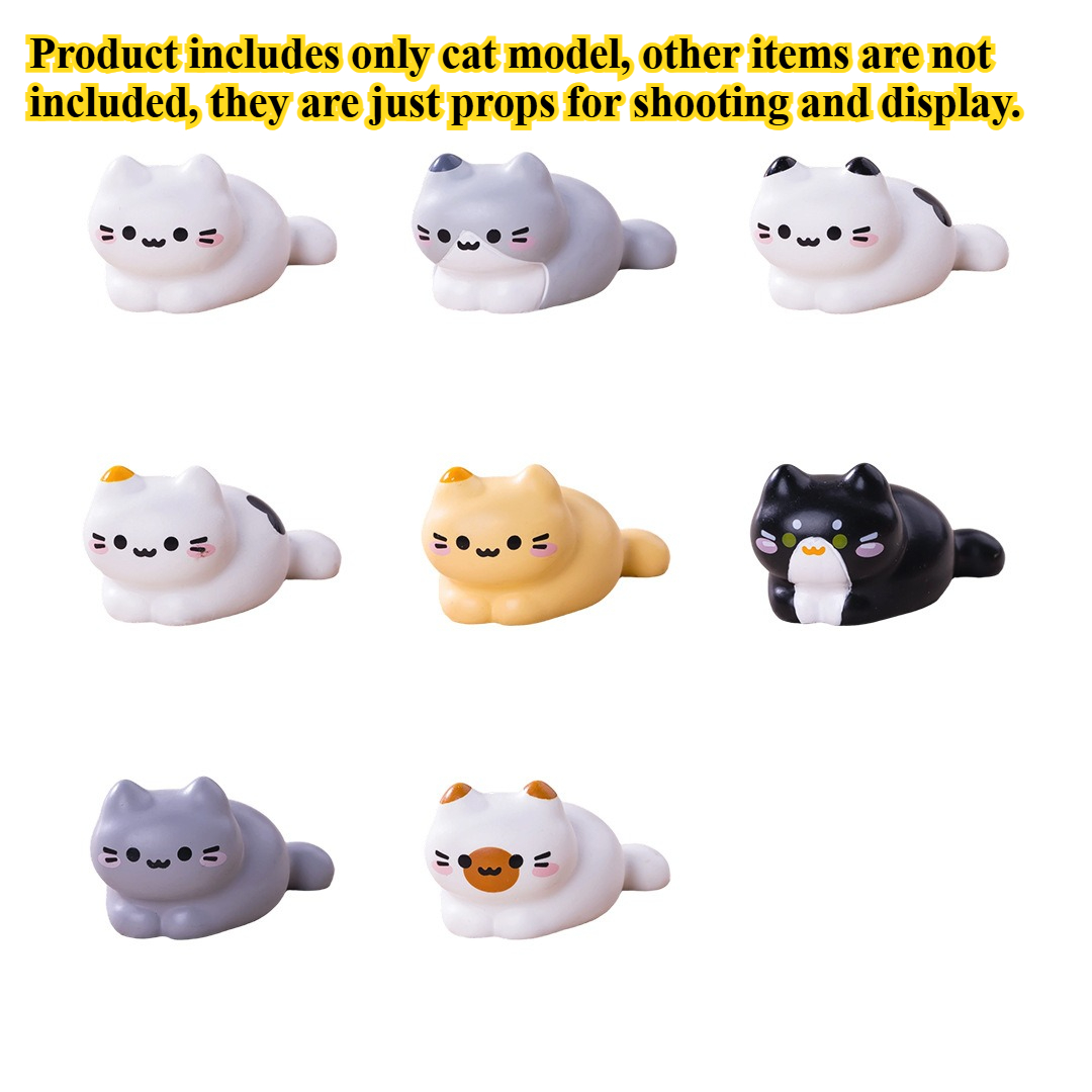 16PCS Miniature Cat Figurines  - مراجعة Car Accessories Oman وسعره