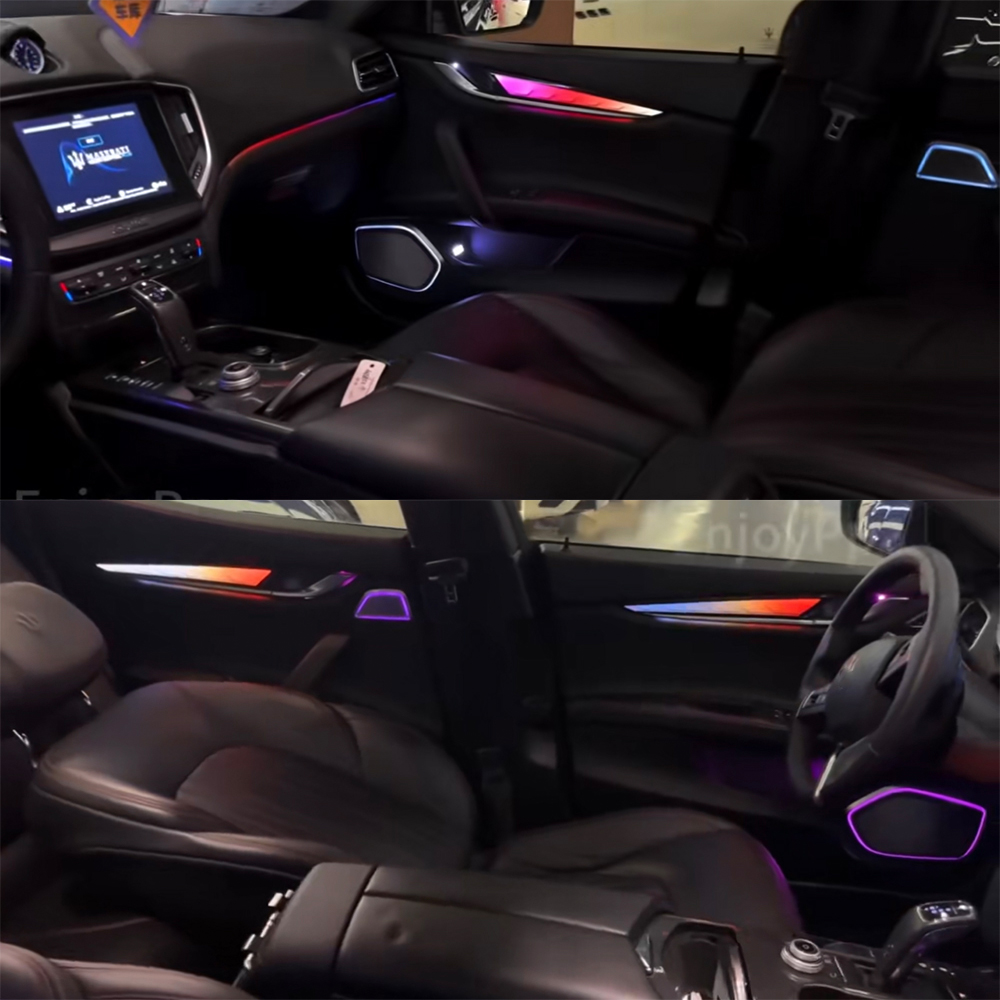 For Maserati Ghibli Levante Qu - مراجعة Led Interior Ambient Light وسعره