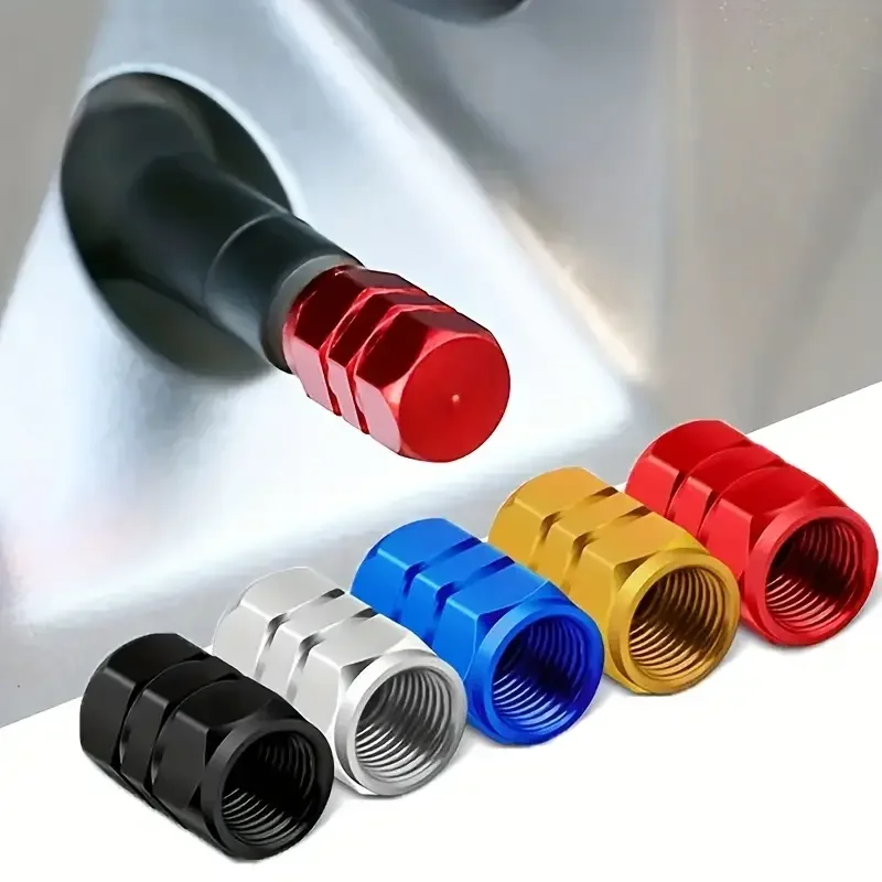 4Pcs Aluminum Tire Valve Caps  - مراجعة Steering Wheel Cover وسعره