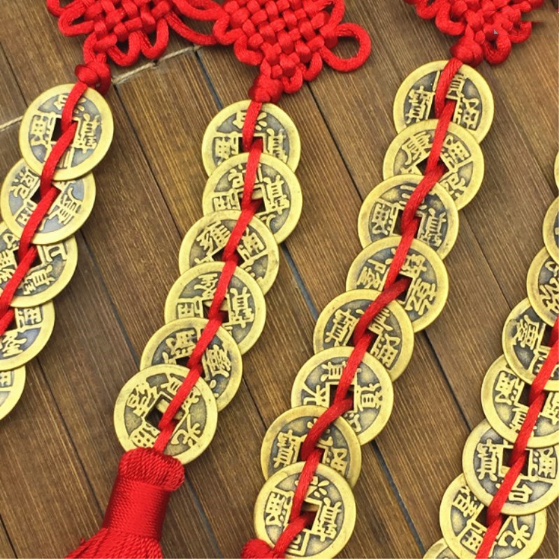 Feng Shui Coins Hanging Orname - مراجعة Car Accessories Oman وسعره