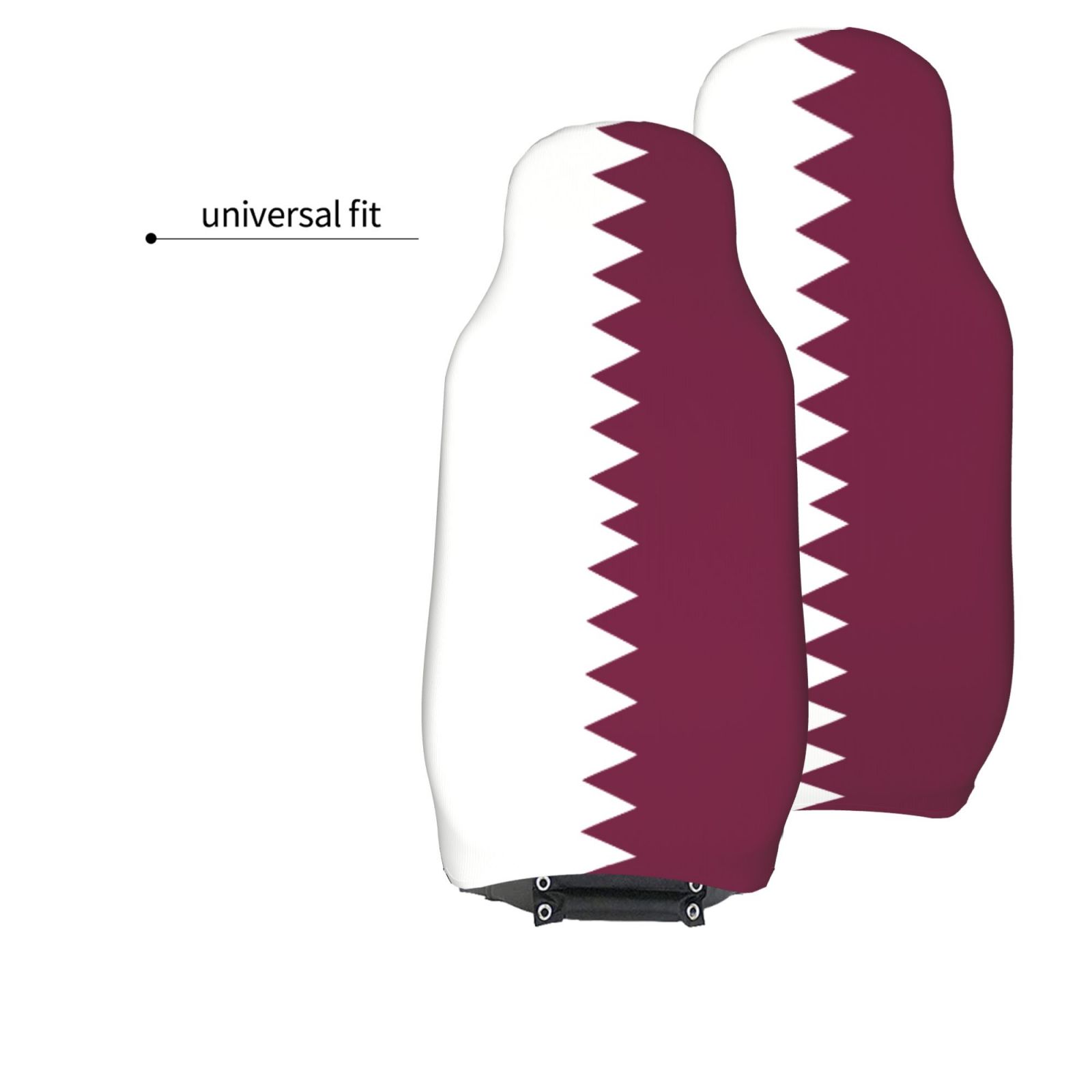 Qatar Flag Printed Patriotic-t - مراجعة Qatar Car Accessories وسعره