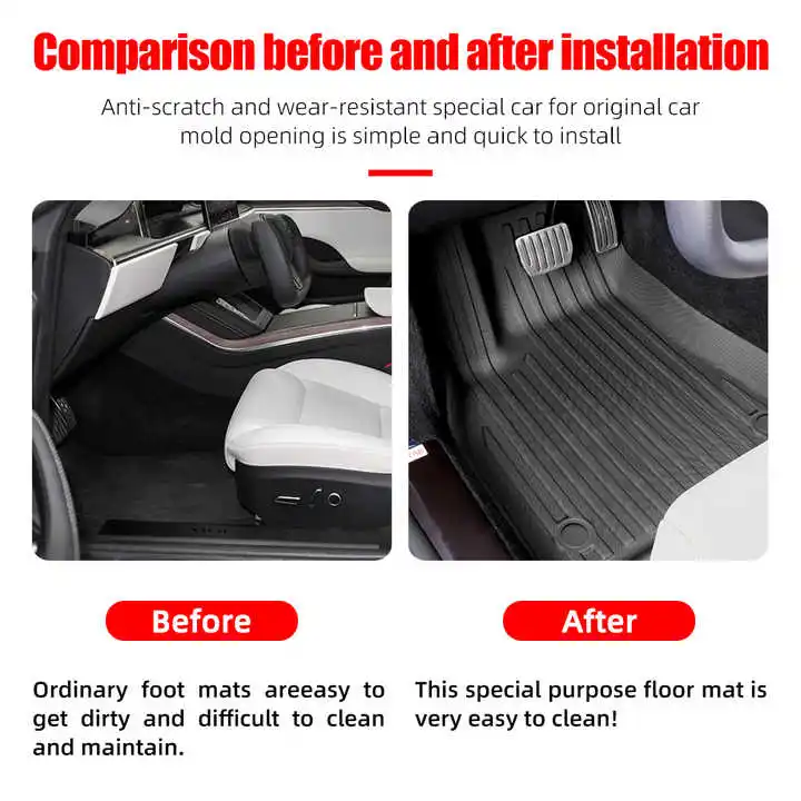 Custom TPE 3D Car Floor Mat fo - مراجعة Car Floor Mat Rubber وسعره