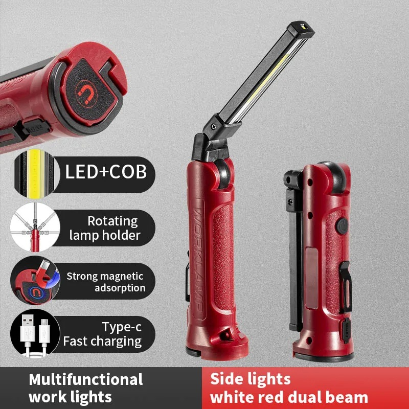 COB LED Work Light Rechargeabl - مراجعة Car Accessories Hanging وسعره