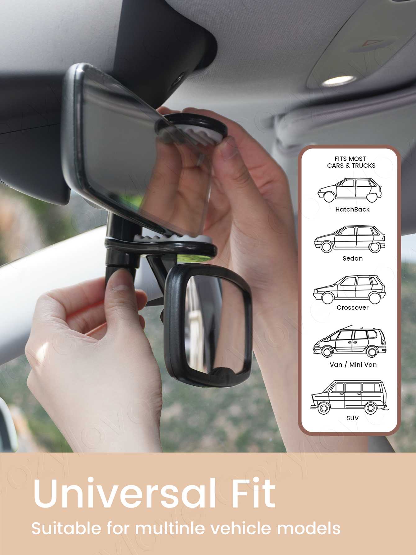 1PC & 2PC Clip-On Baby Car Mir - مراجعة Car Blind Spot Mirror وسعره