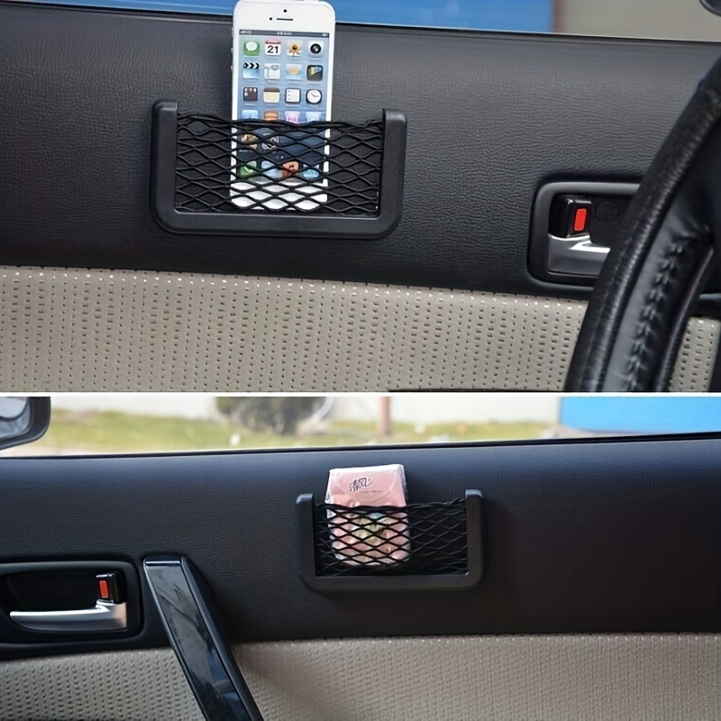 1pc Car Storage Bag Net Pocket - مراجعة Car Accessories Hanging وسعره