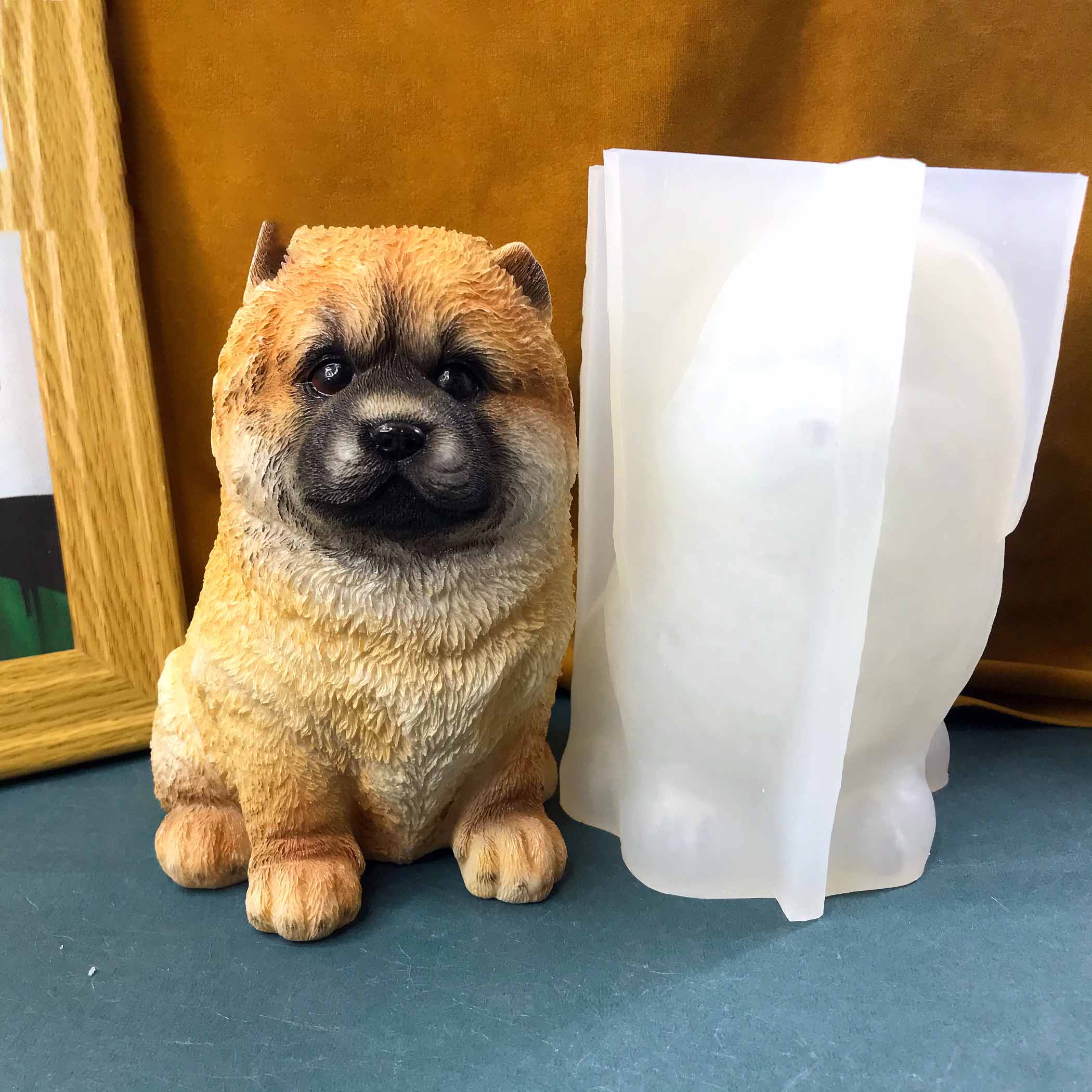 Concrete Dog Silicone Mold DIY - مراجعة Car Accessories Oman وسعره