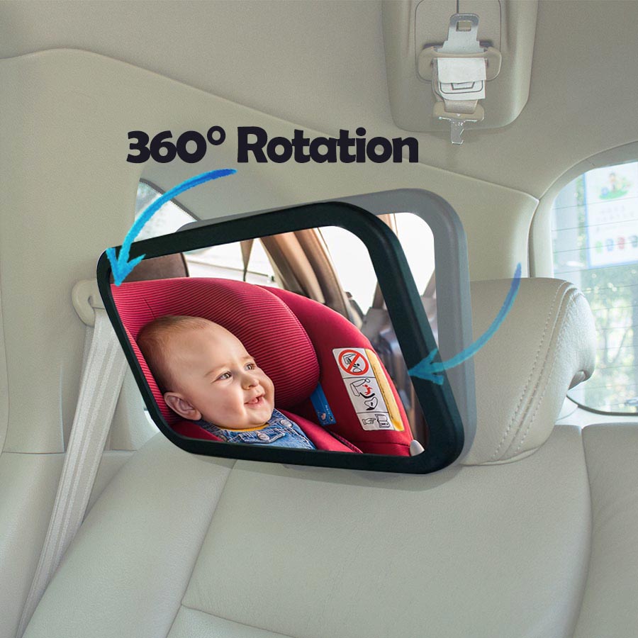 1pc Shatterproof 360 Rotation  - مراجعة Car Blind Spot Mirror وسعره