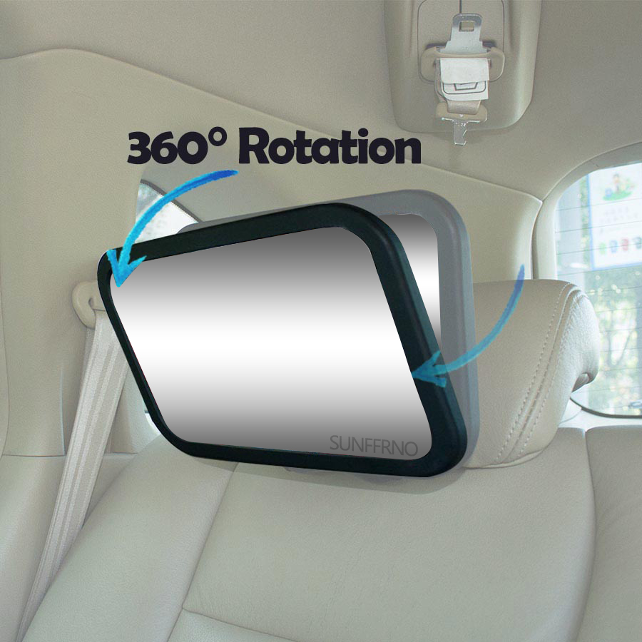 1pc Shatterproof 360 Rotation  - مراجعة Car Blind Spot Mirror وسعره