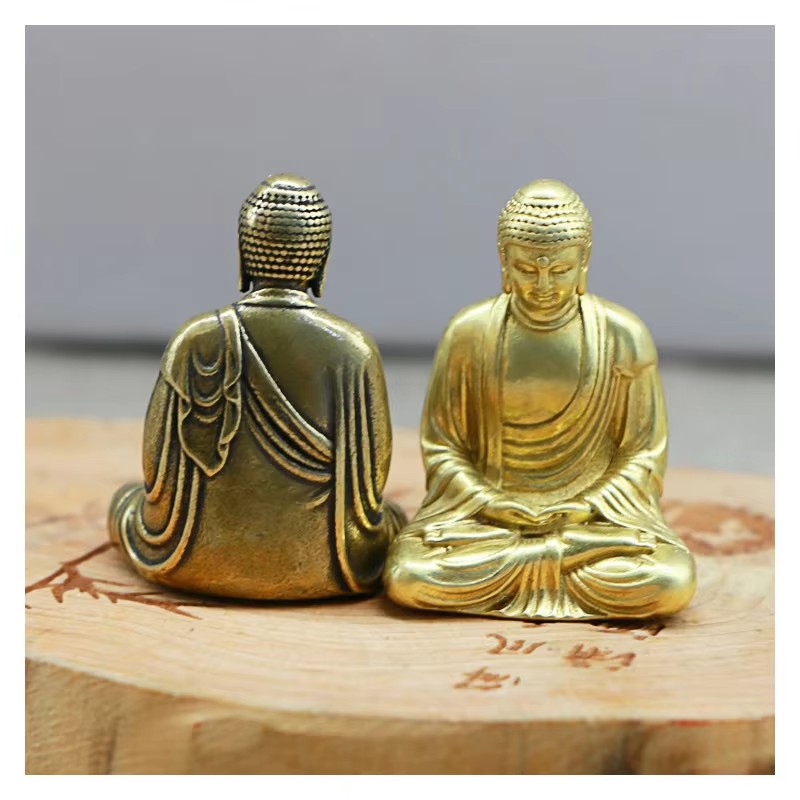 Mini Brass Buddha Statue Pocke - مراجعة Car Accessories Oman وسعره