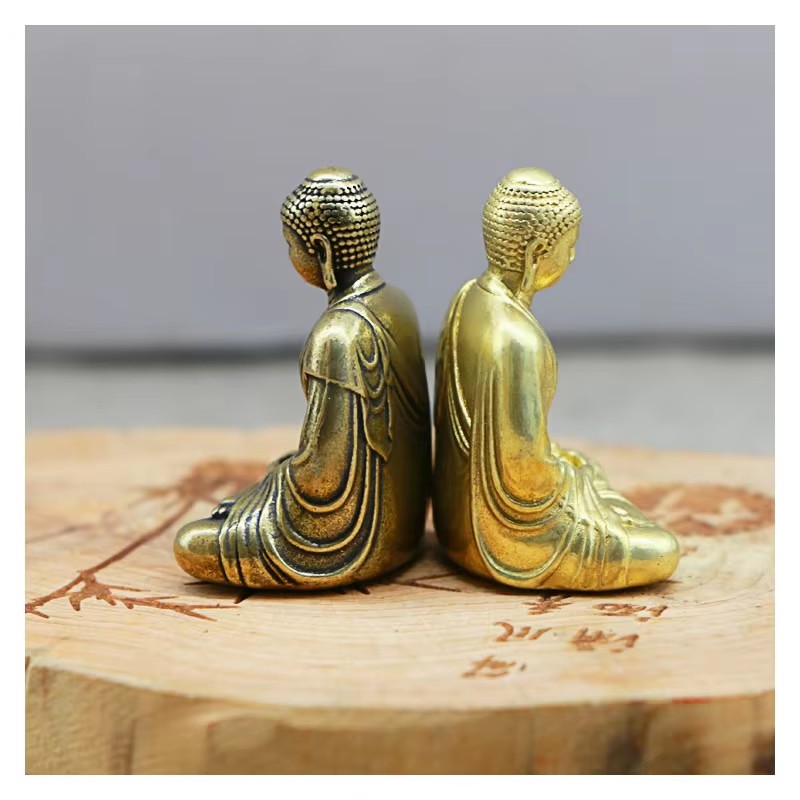Mini Brass Buddha Statue Pocke - مراجعة Car Accessories Oman وسعره