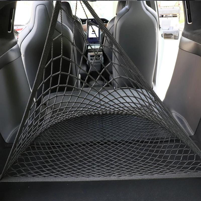 For Tesla Model X Model Y Juni - مراجعة Car Cargo Net Trunk وسعره