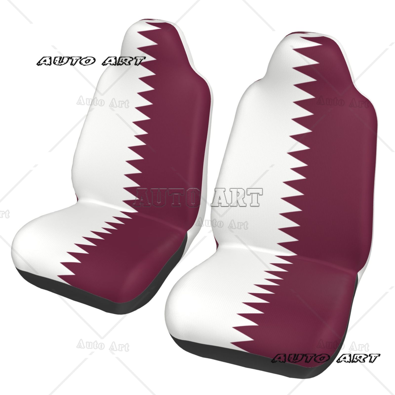 Qatar Flag Printed Patriotic-t - مراجعة Qatar Car Accessories وسعره