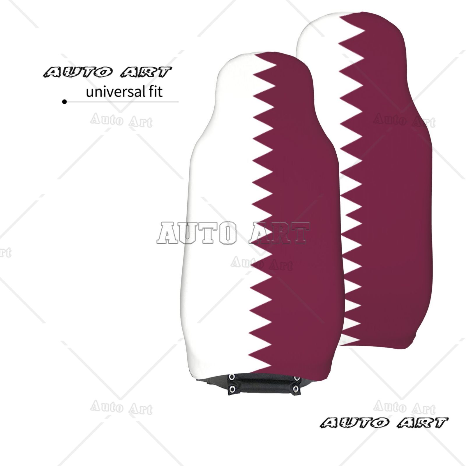 Qatar Flag Printed Patriotic-t - مراجعة Qatar Car Accessories وسعره
