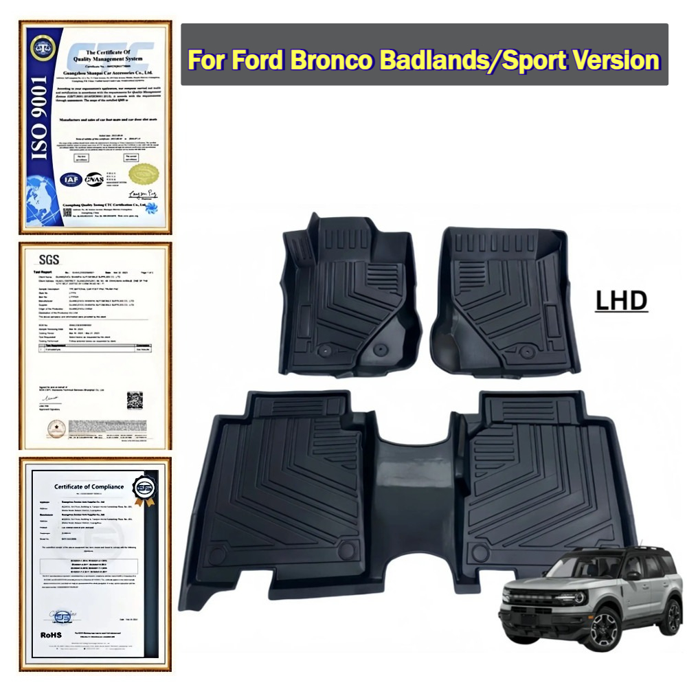 For Ford Bronco Badlands/Sport - مراجعة Car Floor Mat Rubber وسعره