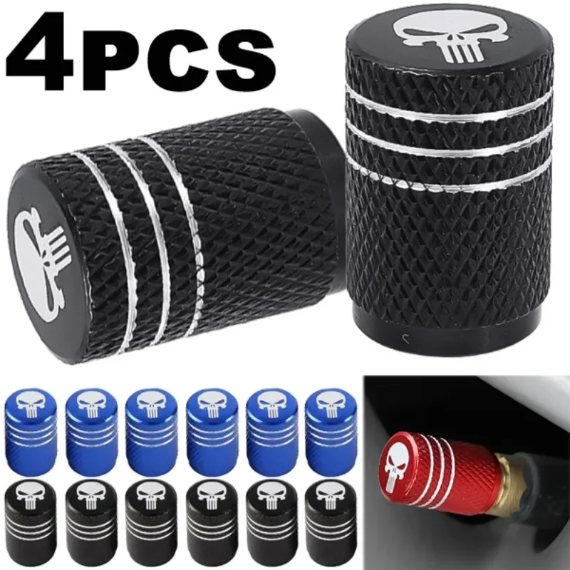 NEW 4pcs Skull Pattern Tire Va - مراجعة Steering Wheel Cover وسعره
