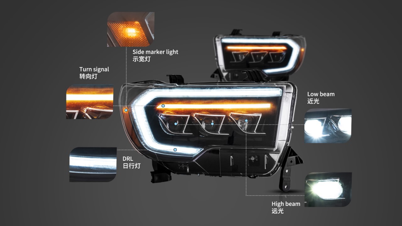 LED Auto Headlights for Innova - مراجعة Car Accessories Light وسعره