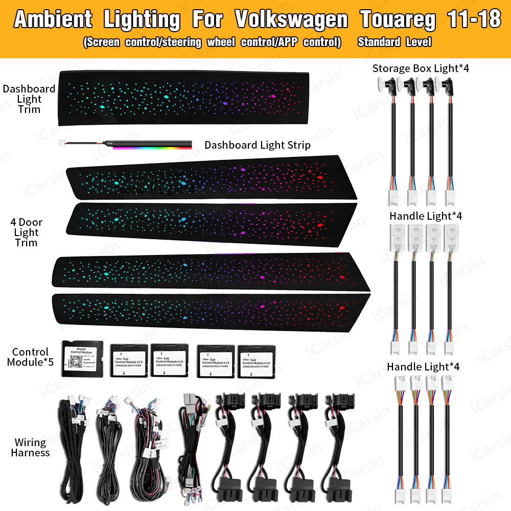 ICarsin Upgrade Symphony LED C - مراجعة Led Interior Ambient Light وسعره
