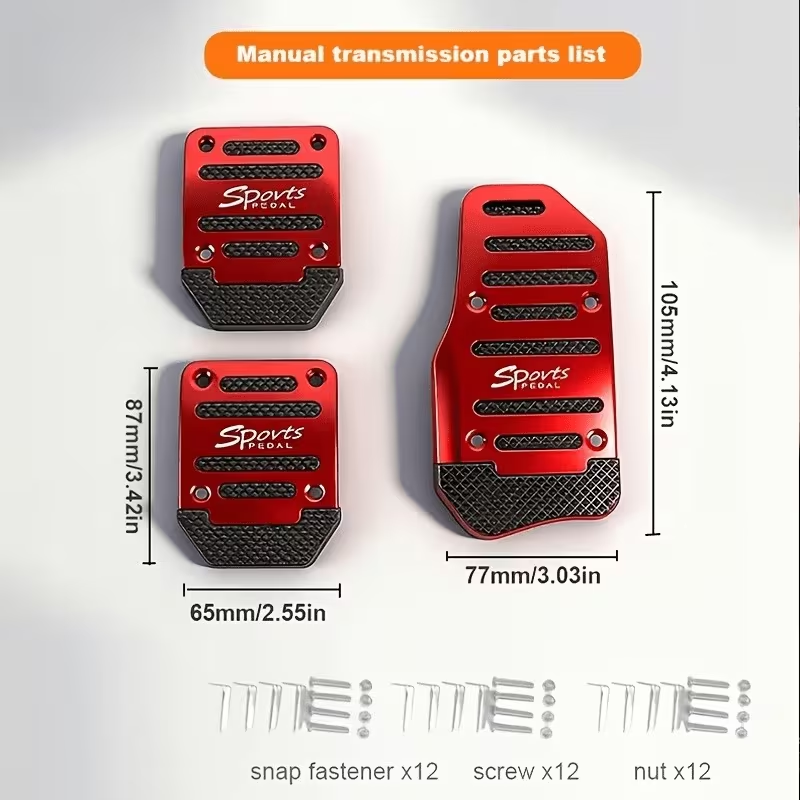 2/3PCS Car Pedal Cover Set Man - مراجعة Car Accessories For Inside وسعره