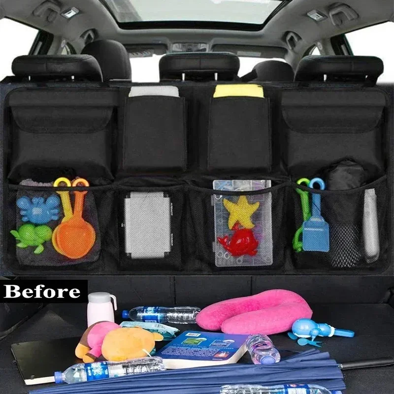 Car Rear Seat Back Storage Bag - مراجعة Car Trunk Organizer وسعره