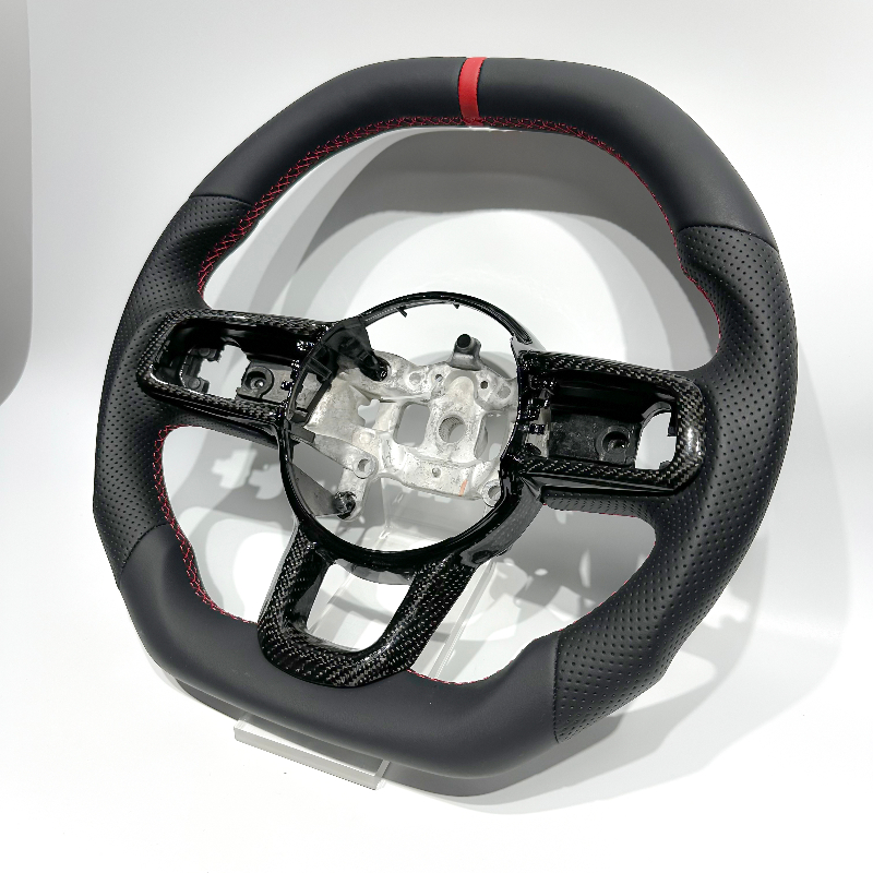 Black Carbon Fiber Trim Cover  - مراجعة Steering Wheel Cover وسعره