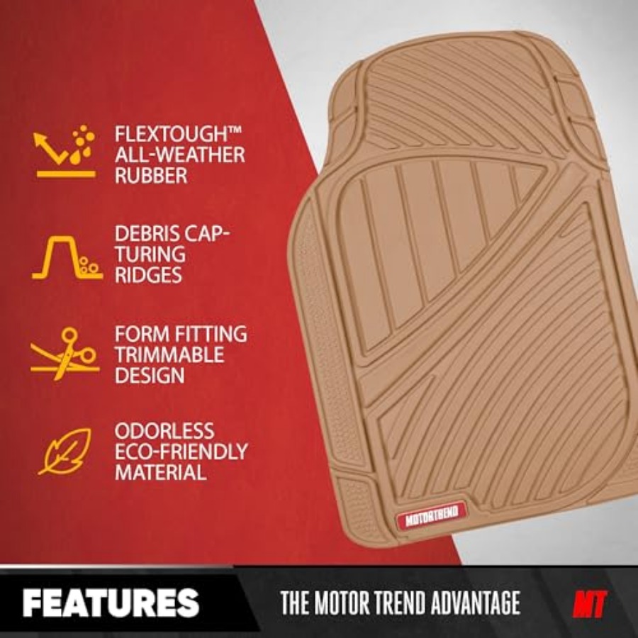 3-Row Heavy Duty Rubber Floor  - مراجعة Car Floor Mat Rubber وسعره