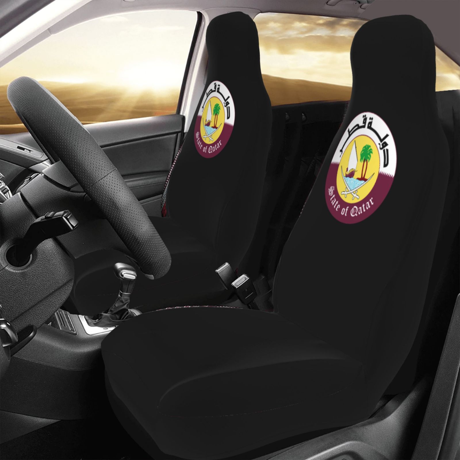 Qatar National Emblem Pattern  - مراجعة Qatar Car Accessories وسعره