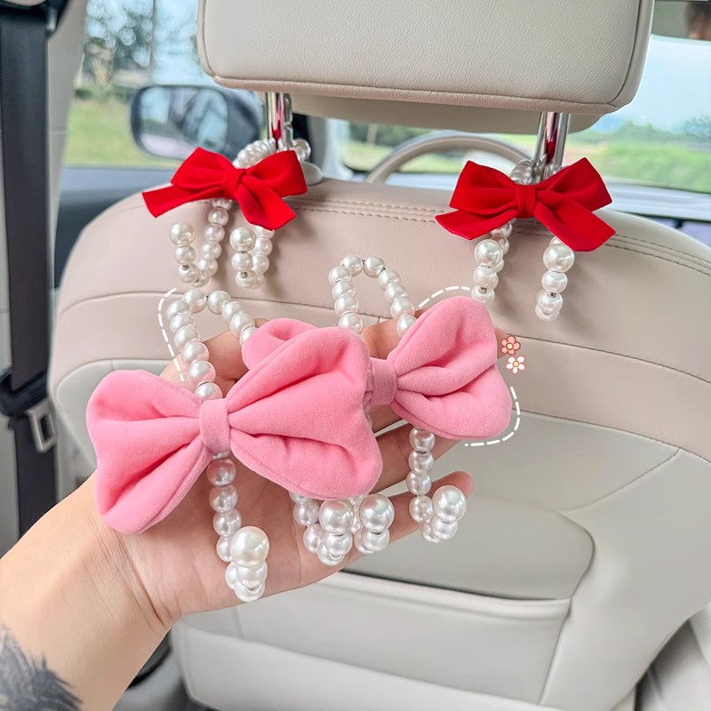 2pcs Car Rear Seat Hook White  - مراجعة Car Accessories Hanging وسعره