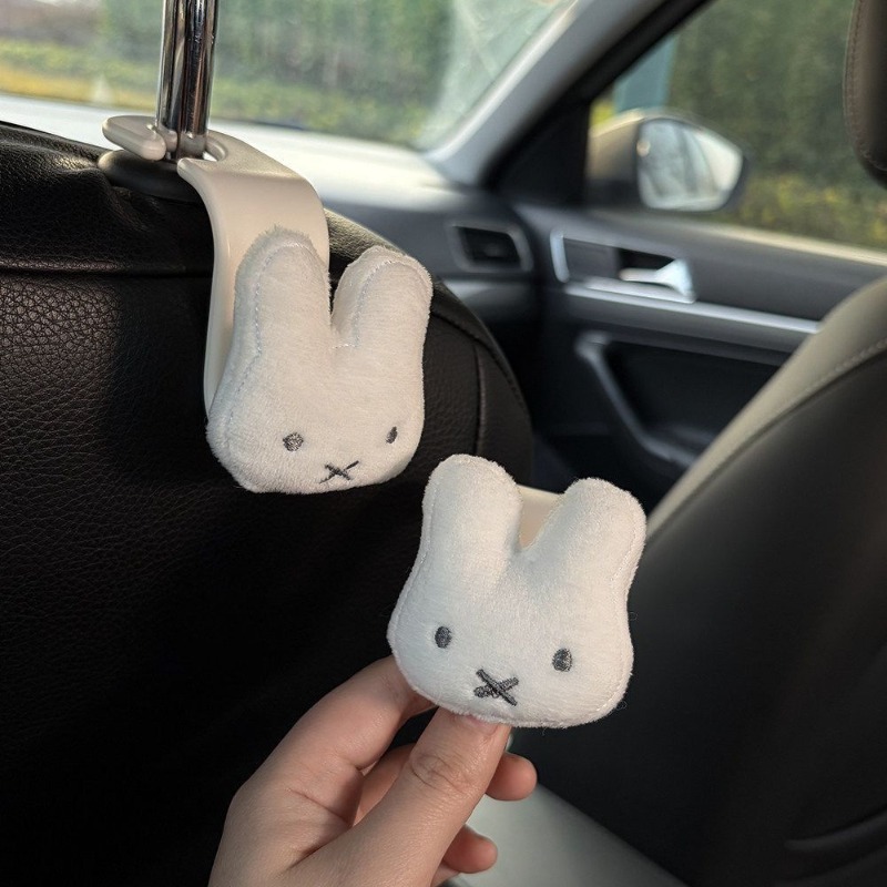 Miffy creative car hook with   - مراجعة Car Accessories For Inside وسعره