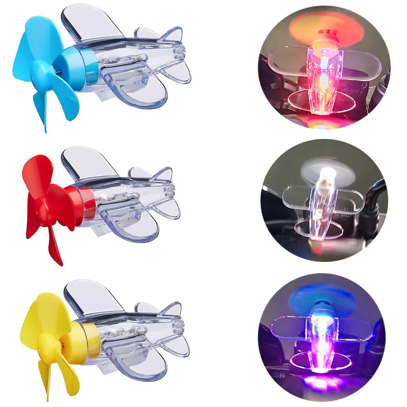 Wind Powered LED Airplane Orna - مراجعة Car Accessories Light وسعره