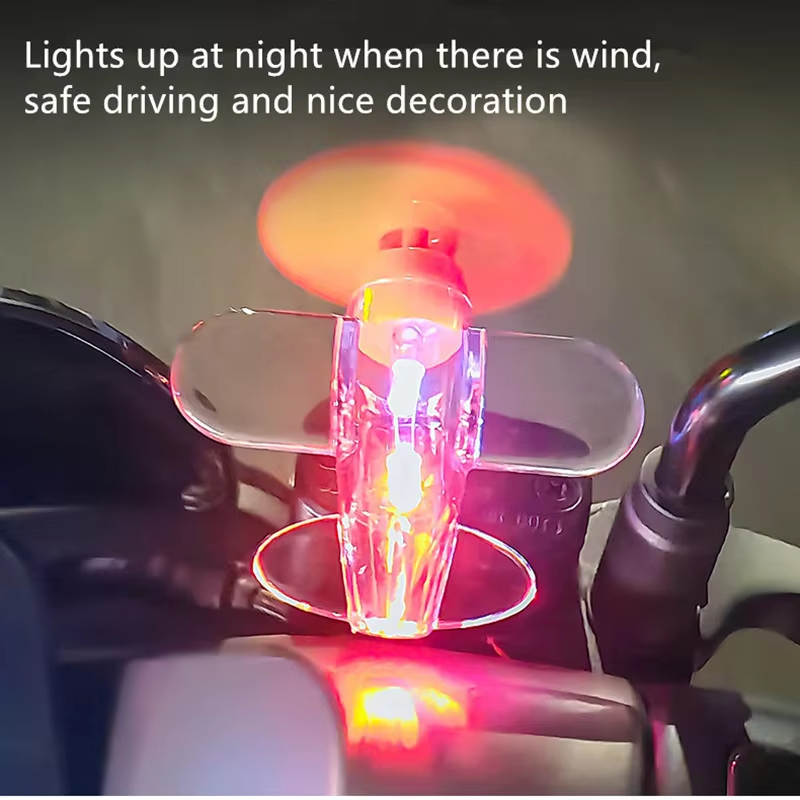 Wind Powered LED Airplane Orna - مراجعة Car Accessories Light وسعره