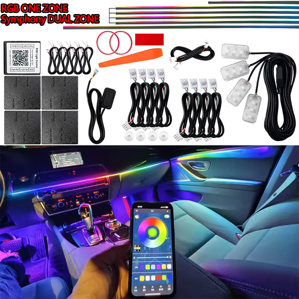 6/10/14/18 in 1 Led Acrylic Ca - مراجعة Led Interior Ambient Light وسعره