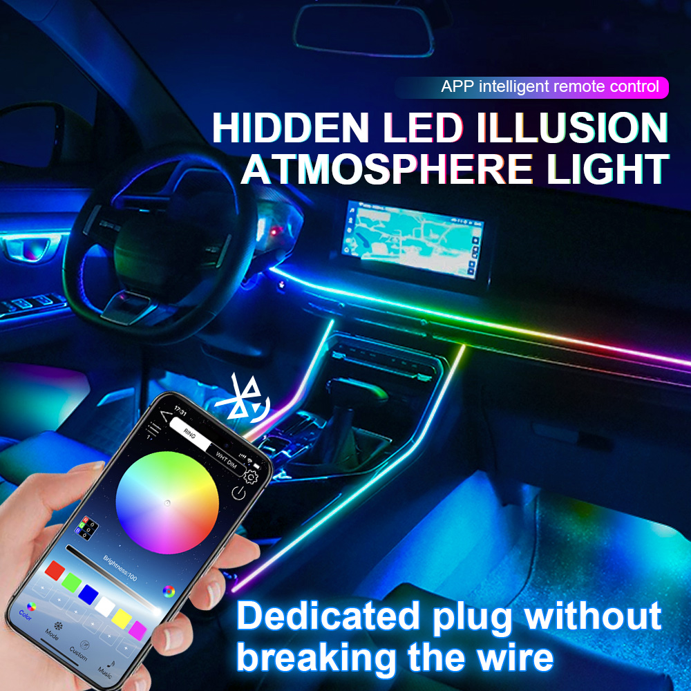 6/10/14/18 in 1 Led Acrylic Ca - مراجعة Led Interior Ambient Light وسعره