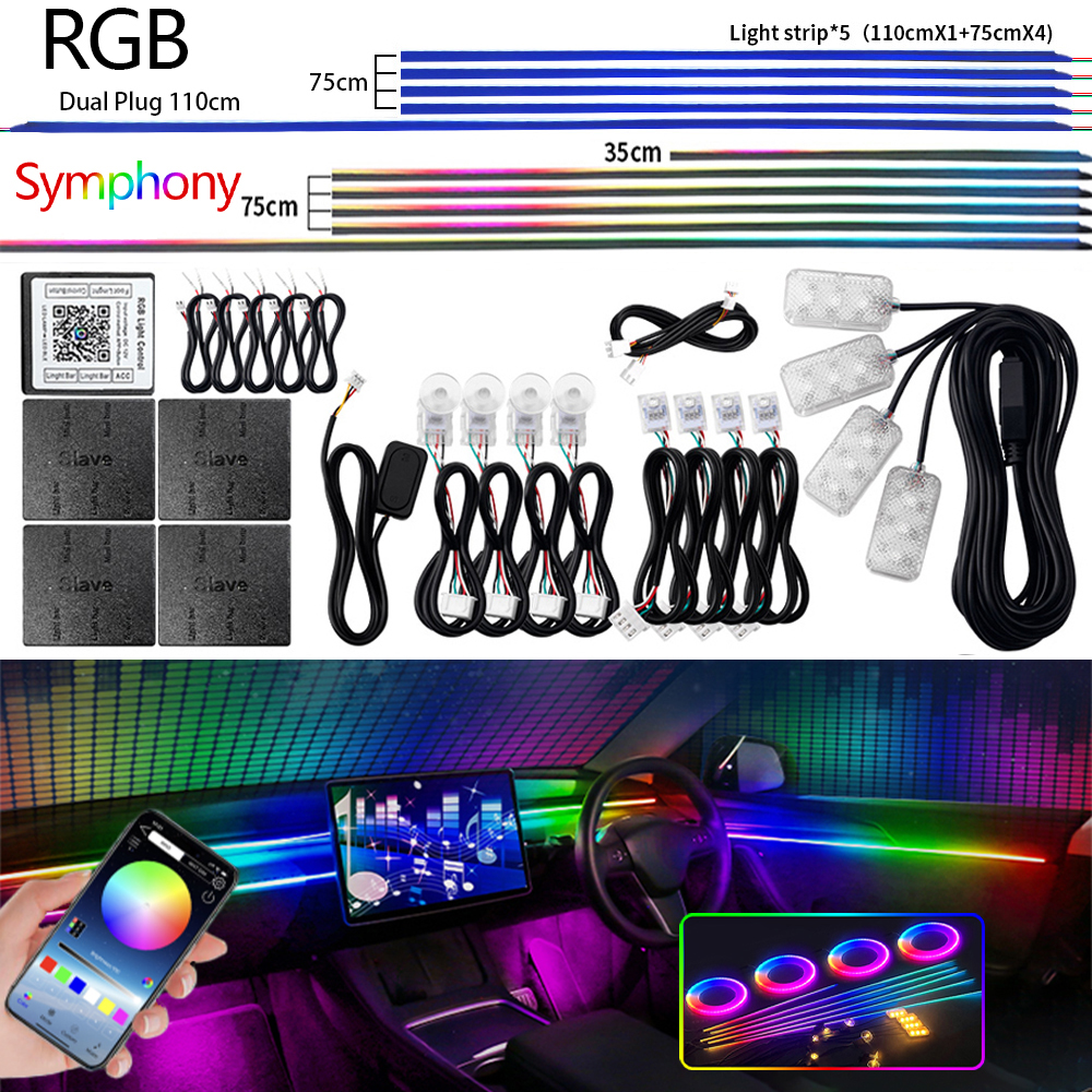 Universal Led Car Ambient Ligh - مراجعة Led Interior Ambient Light وسعره