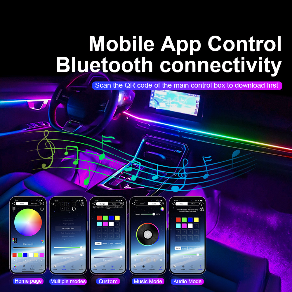 Universal Led Car Ambient Ligh - مراجعة Led Interior Ambient Light وسعره