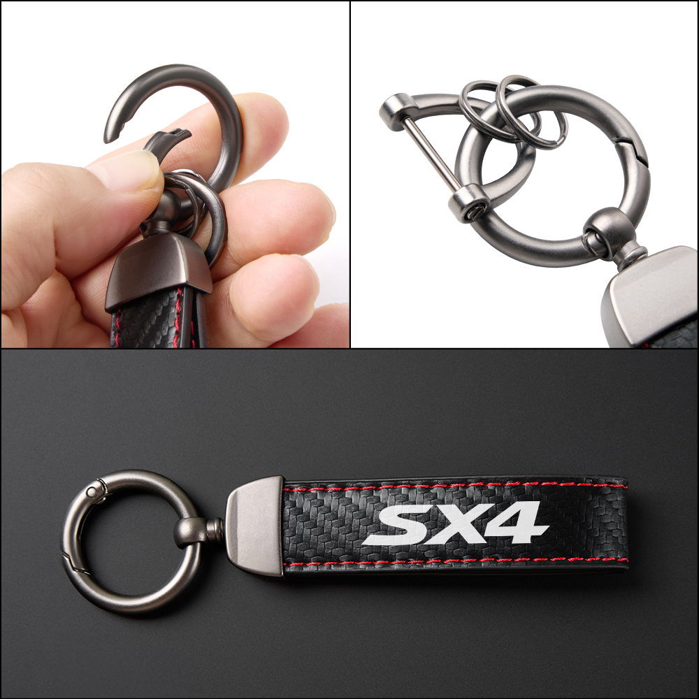 Car PU Leather Keychain For Su - مراجعة Car Accessories Ertiga وسعره